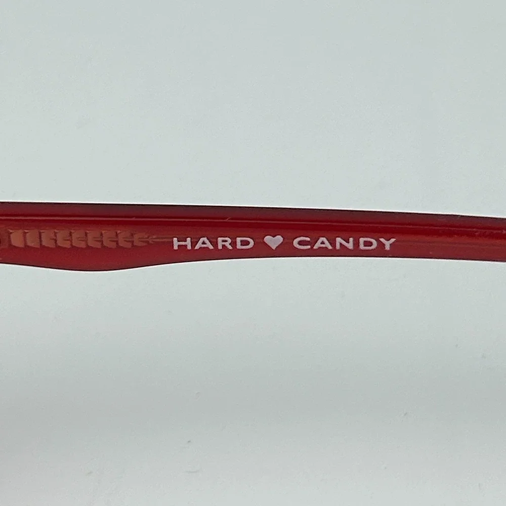 Hard Candy HC39 Womens Eyeglasses Frame Red Plastic Full Rim 53-16-135 mm